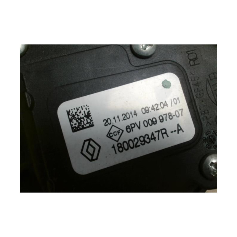Potentiometre de pedale de gaz d'accelerateur RENAULT CLIO 4 PHASE 1 d’occasion