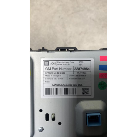 Ecran GPS OPEL MERIVA B PHASE 1 d’occasion