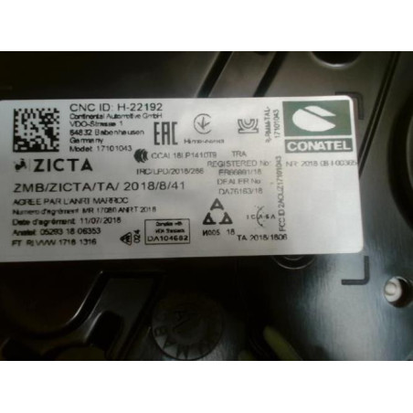 Compteur VOLKSWAGEN POLO 6 PHASE 1 d’occasion