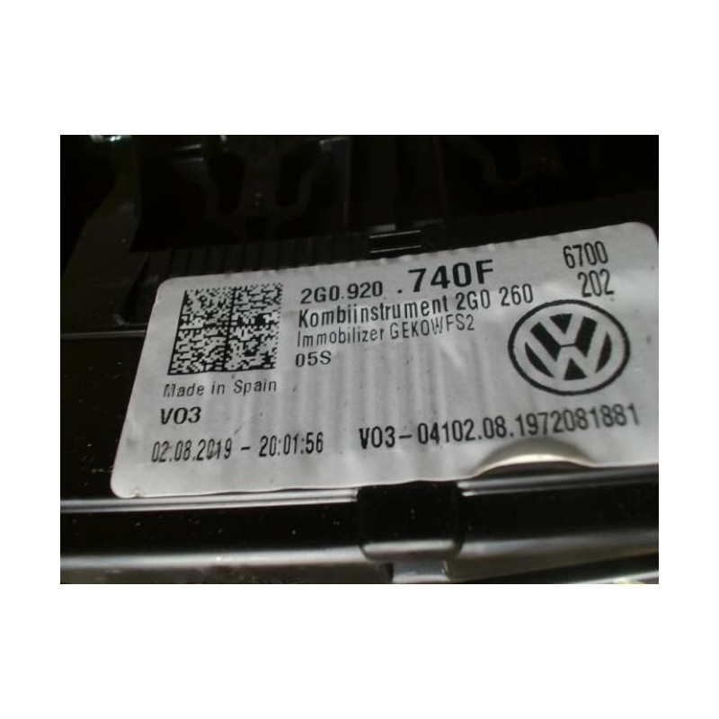 Compteur VOLKSWAGEN POLO 6 PHASE 1 d’occasion
