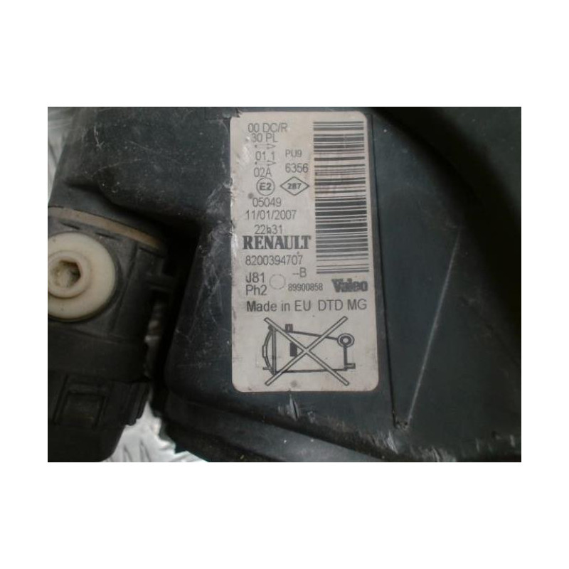 Optique avant principal droit (feux)(phare) RENAULT ESPACE 4 PHASE 2 d’occasion