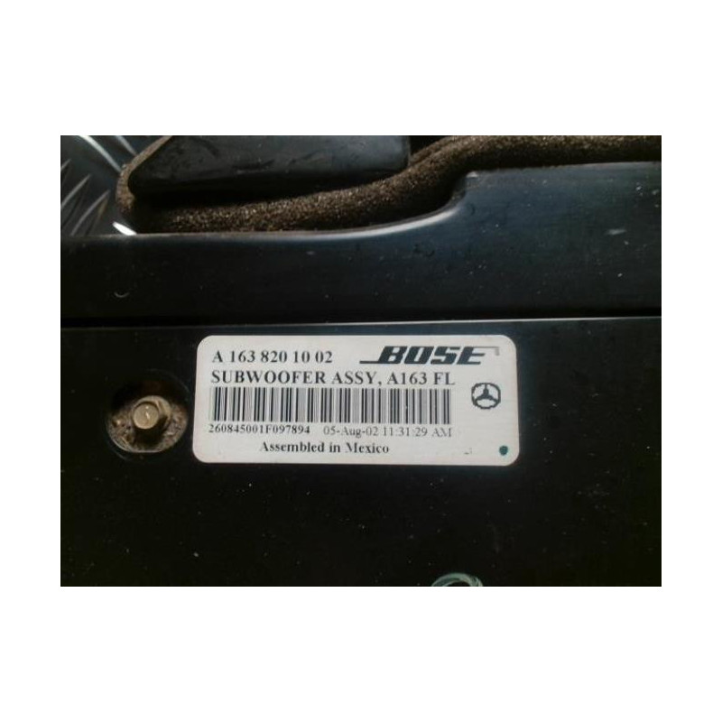 Haut parleur MERCEDES CLASSE M 163 PHASE 2 d’occasion