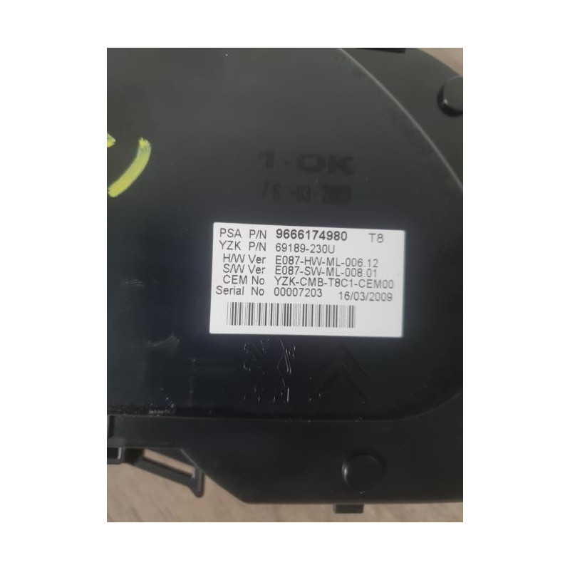 Compteur PEUGEOT 3008 1 PHASE 1 d’occasion