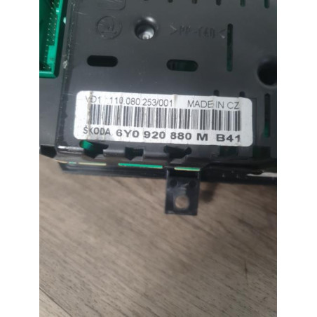 Compteur SKODA FABIA 1 PHASE 1 d’occasion