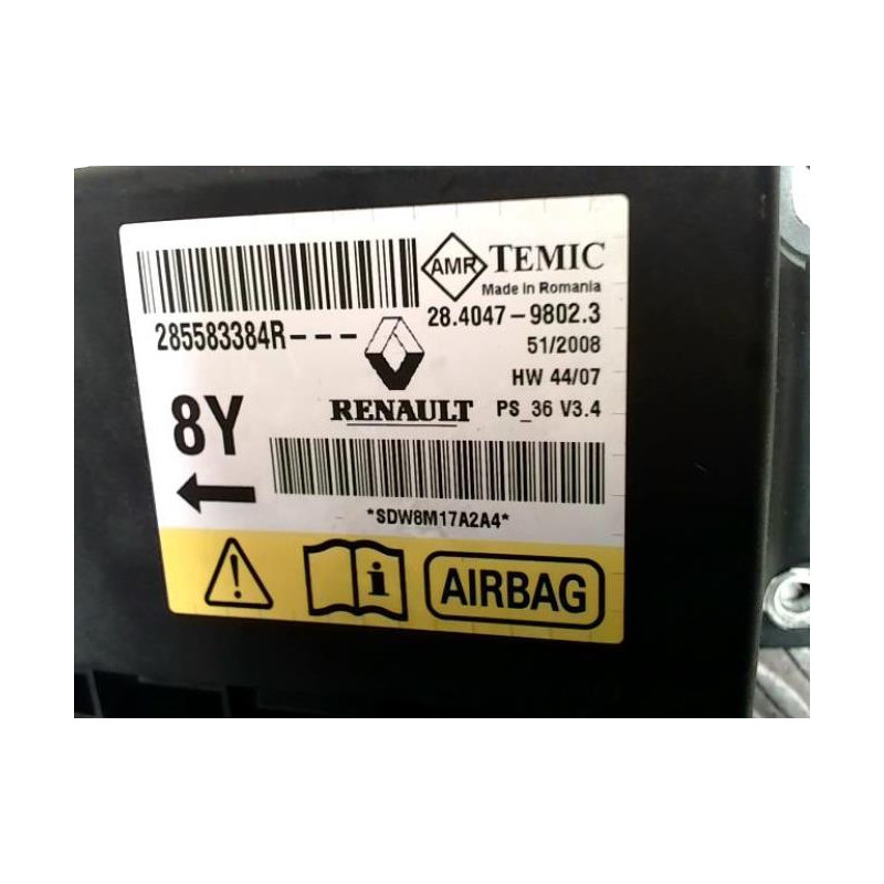 Boitier air bag RENAULT MEGANE 3 PHASE 1 COUPE d’occasion