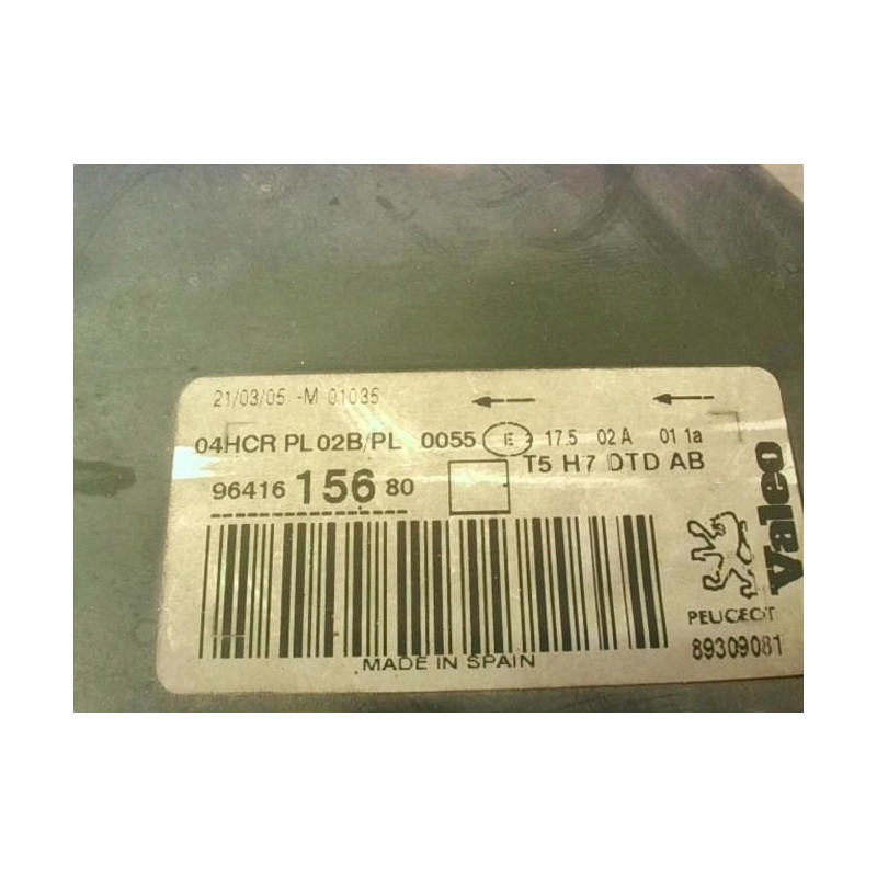 Optique avant principal droit (feux)(phare) PEUGEOT 307 PHASE 1 CABRIOLET d’occasion