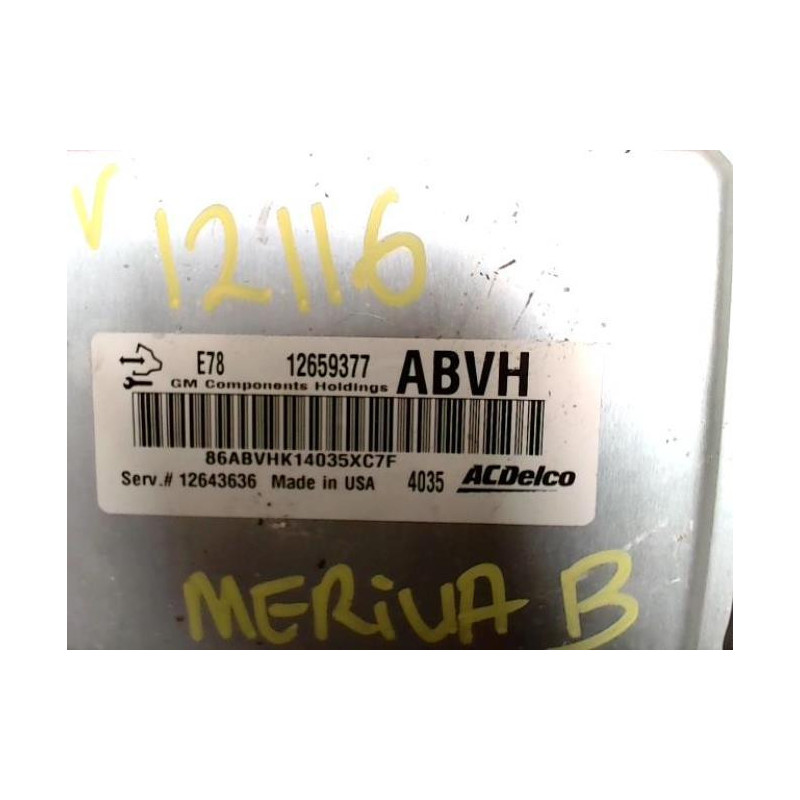 Calculateur OPEL MERIVA B PHASE 1 d’occasion