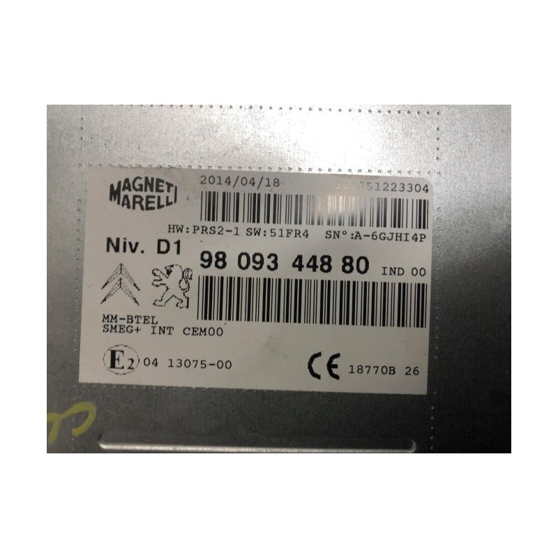 Autoradio d'origine CITROEN C4 PICASSO 2 PHASE 1 d’occasion