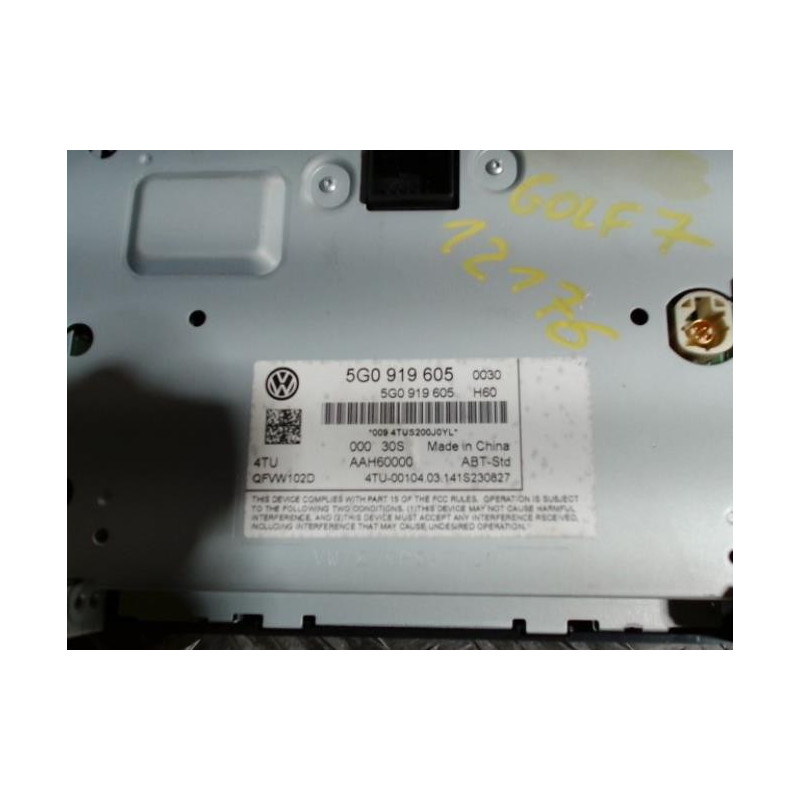 Autoradio d'origine VOLKSWAGEN GOLF 7 PHASE 1 d’occasion