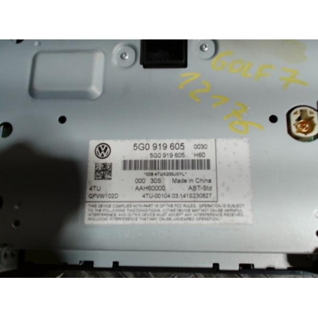 Autoradio d'origine VOLKSWAGEN GOLF 7 PHASE 1 d’occasion