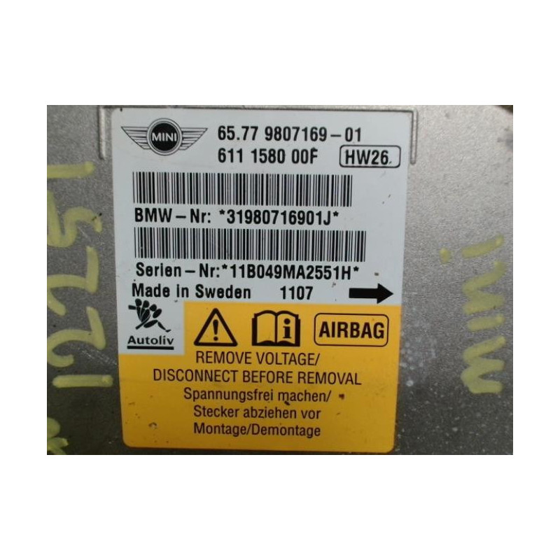Boitier air bag MINI MINI 2 R60 COUNTRYMAN BREAK d’occasion