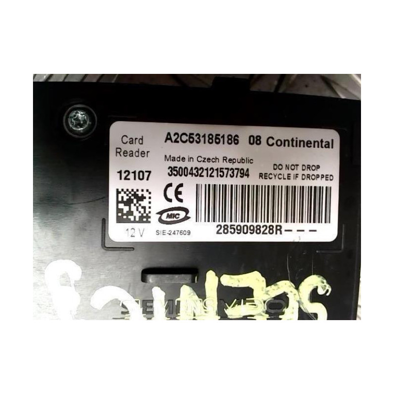 Lecteur de carte (neiman) RENAULT SCENIC 3 PHASE 2 d’occasion
