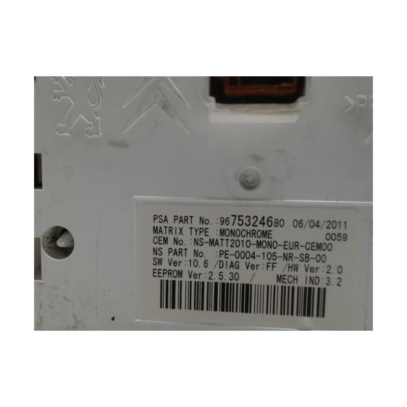 Compteur PEUGEOT 508 1 PHASE 1 d’occasion