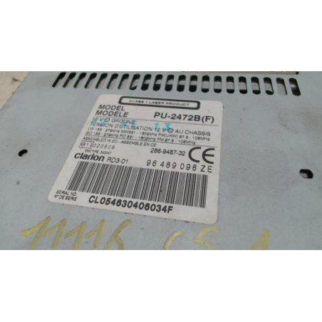 Autoradio d'origine CITROEN C5 1 PHASE 1 d’occasion