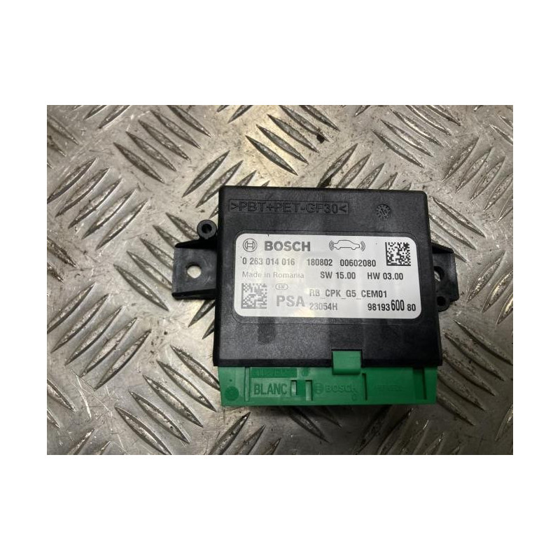 Boitier d'aide au stationnement PEUGEOT EXPERT 3 PHASE 1 d’occasion