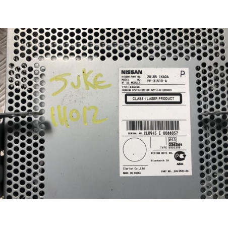 Autoradio d'origine NISSAN JUKE 1 PHASE 2 d’occasion