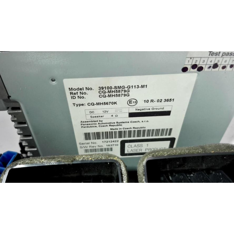 Autoradio d'origine HONDA CIVIC 8 PHASE 2 d’occasion