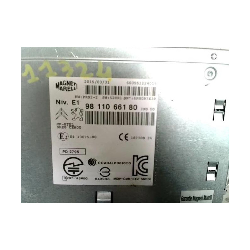 Autoradio d'origine PEUGEOT 208 1 PHASE 2 d’occasion