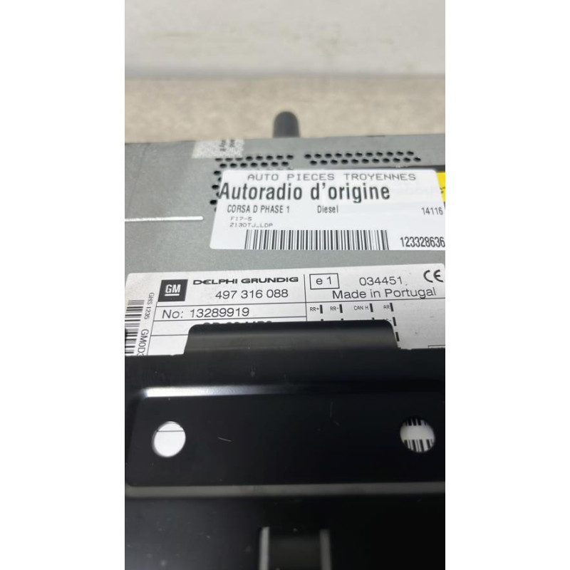 Autoradio d'origine OPEL CORSA D PHASE 1 d’occasion
