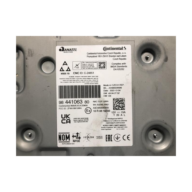 Autoradio d'origine PEUGEOT 2008 2 d’occasion