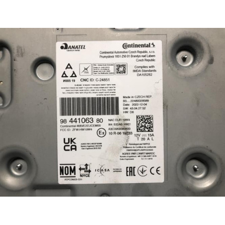 Autoradio d'origine PEUGEOT 2008 2 d’occasion