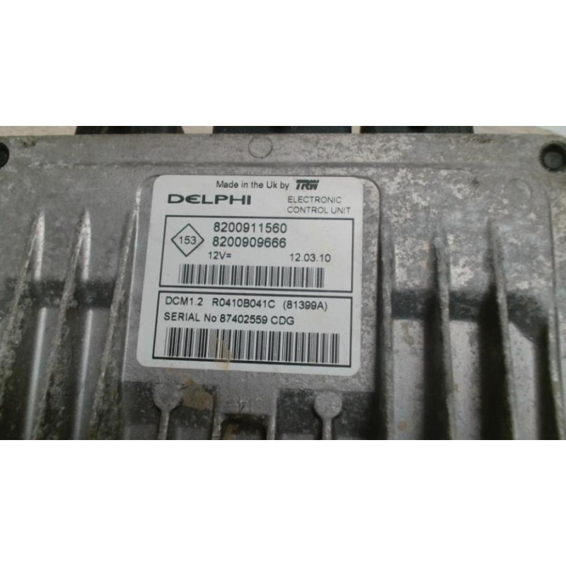 Calculateur moteur RENAULT GRAND MODUS PHASE 2 d’occasion