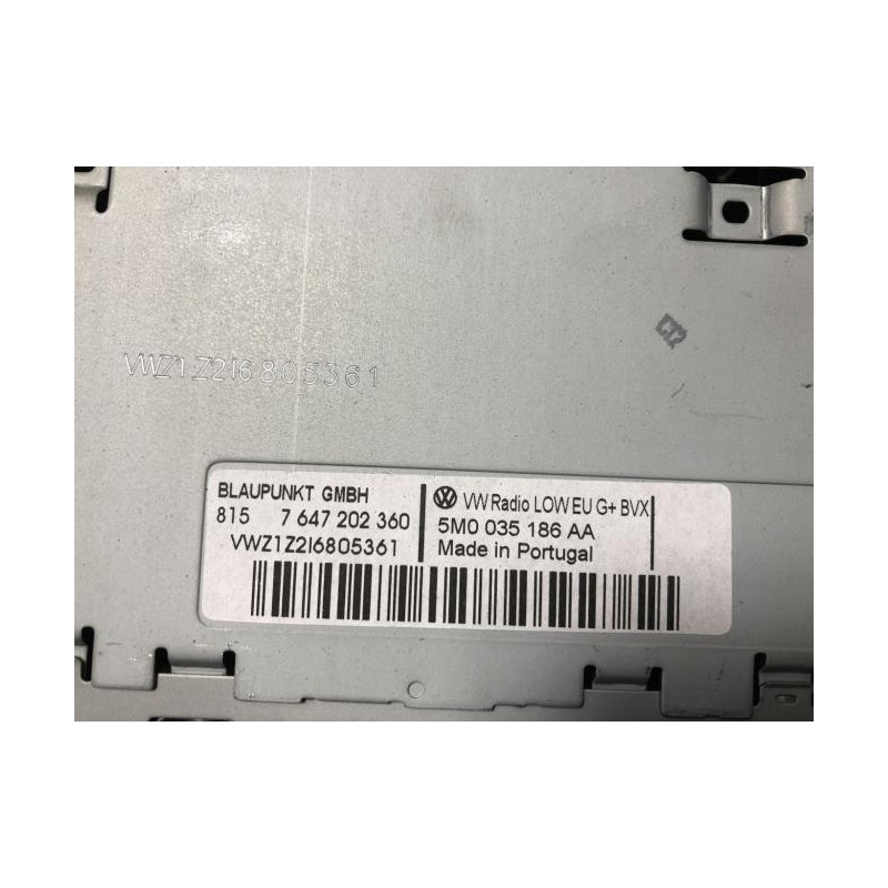 Autoradio d'origine VOLKSWAGEN POLO 5 PHASE 1 d’occasion