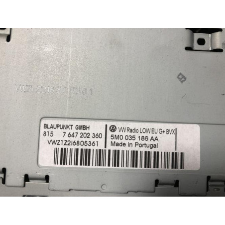 Autoradio d'origine VOLKSWAGEN POLO 5 PHASE 1 d’occasion