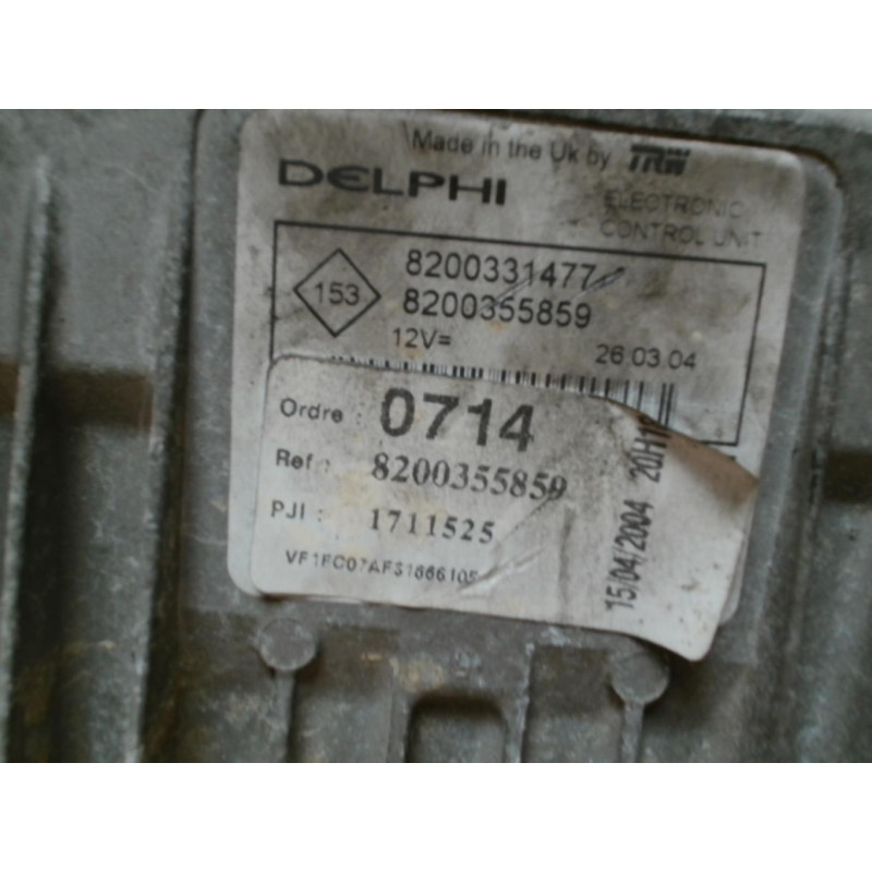 Calculateur moteur RENAULT KANGOO 1 PHASE 2 d’occasion