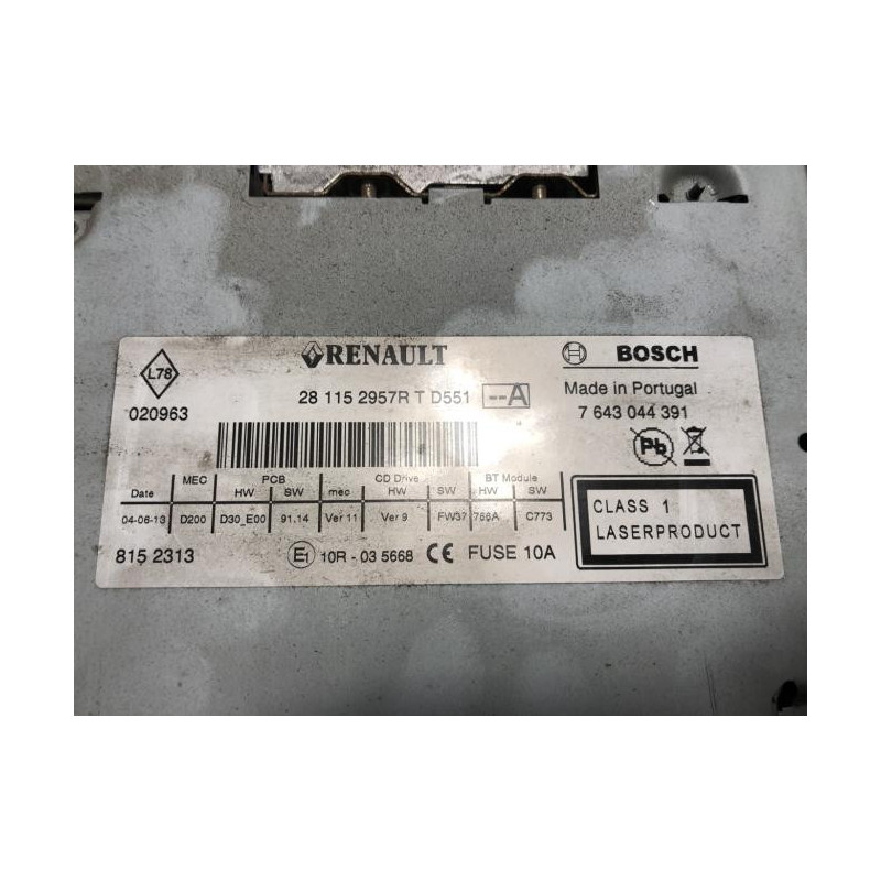 Autoradio d'origine NISSAN PRIMASTAR 1 PHASE 2 d’occasion