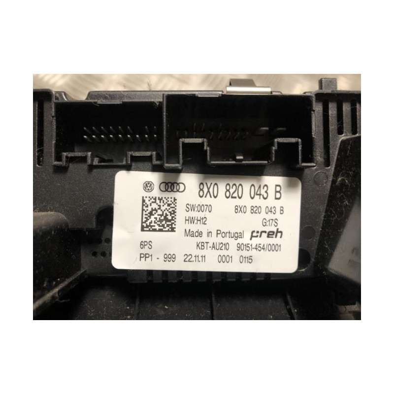 Commande chauffage AUDI A1 1 PHASE 1 d’occasion