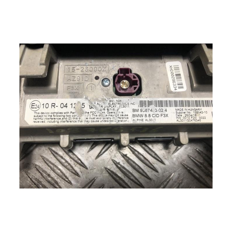 Ecran GPS BMW SERIE 4 F36 GRAN COUPE PHASE 1 d’occasion