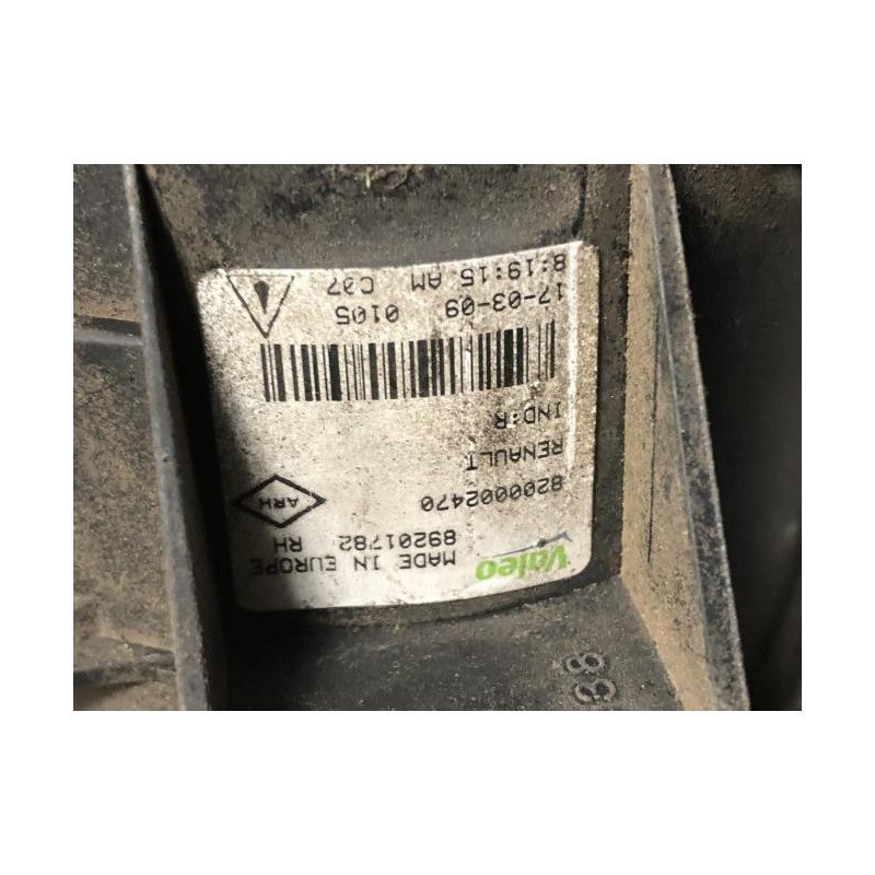 Anti brouillard droit (feux) RENAULT CLIO 3 PHASE 1 BREAK d’occasion