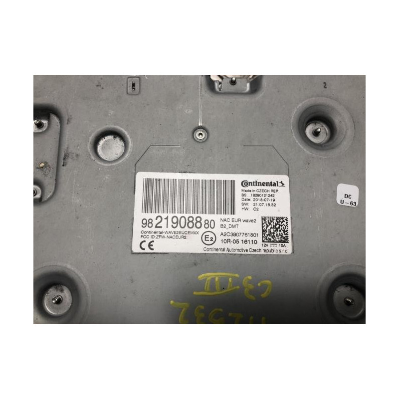 Autoradio d'origine CITROEN C3 3 PHASE 1 d’occasion