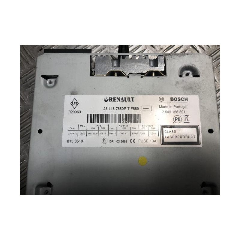 Autoradio d'origine RENAULT SCENIC 3 PHASE 1 d’occasion