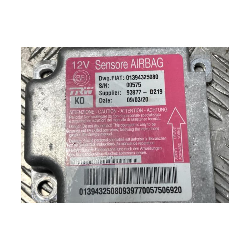Boitier air bag PEUGEOT BOXER 3 PHASE 2 d’occasion