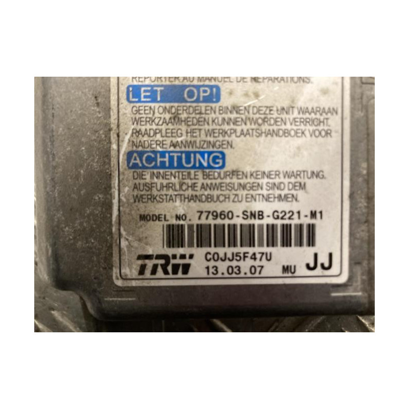 Boitier air bag HONDA CIVIC 8 PHASE 2 d’occasion