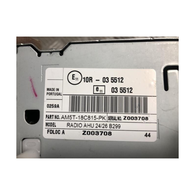 Autoradio d'origine FORD FIESTA 6 PHASE 2 d’occasion