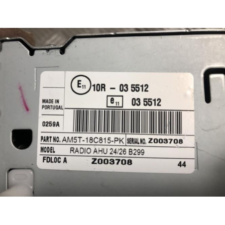 Autoradio d'origine FORD FIESTA 6 PHASE 2 d’occasion