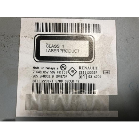 Autoradio d'origine DACIA DUSTER 1 PHASE 1 d’occasion