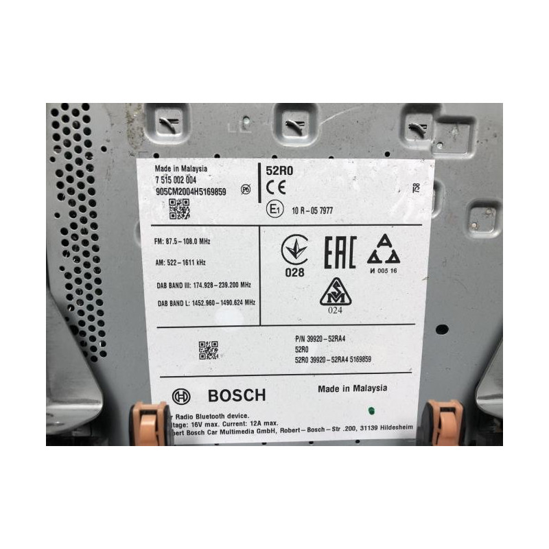 Autoradio d'origine SUZUKI SWIFT 5 d’occasion