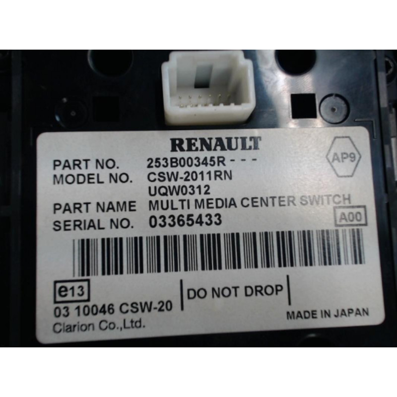 Console central (interieur plastique) RENAULT MEGANE III PHASE 1 d’occasion