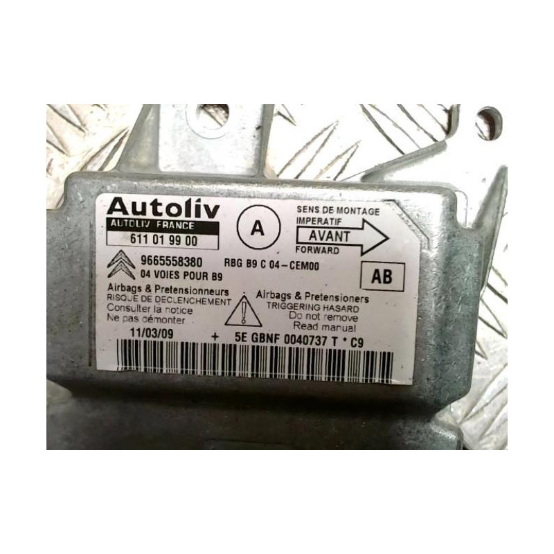 Boitier air bag CITROEN BERLINGO 2 PHASE 1 d’occasion