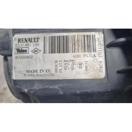 Optique avant principal gauche (feux)(phare) RENAULT LAGUNA 2 PHASE 2 d’occasion