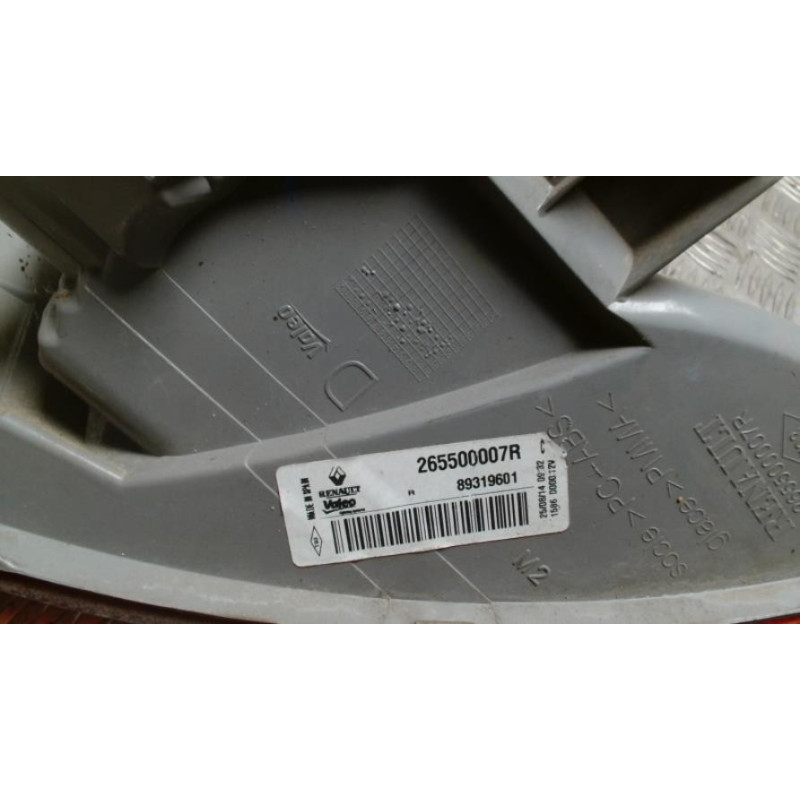 Feu arriere principal droit (feux) RENAULT MEGANE 3 PHASE 2 d’occasion