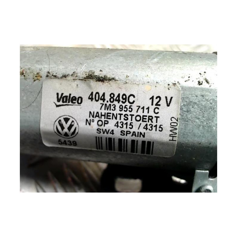 Moteur essuie glace arriere SEAT ALHAMBRA 1 PHASE 2 d’occasion