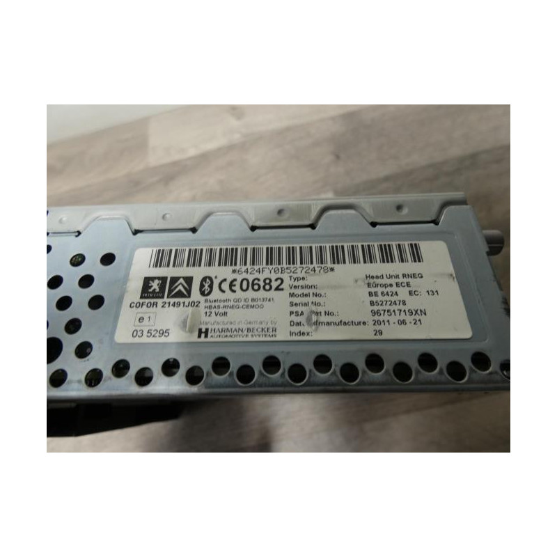 Autoradio d'origine PEUGEOT 407 COUPE d’occasion