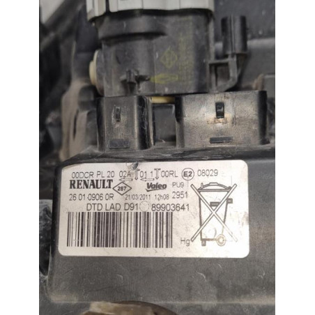 Optique avant principal droit (feux)(phare) RENAULT LAGUNA 3 PHASE 1 COUPE d’occasion