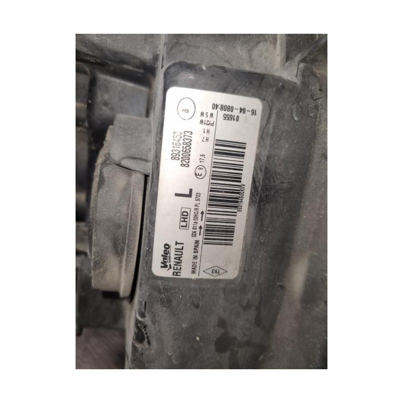 Optique avant principal gauche (feux)(phare) RENAULT GRAND MODUS PHASE 2 d’occasion