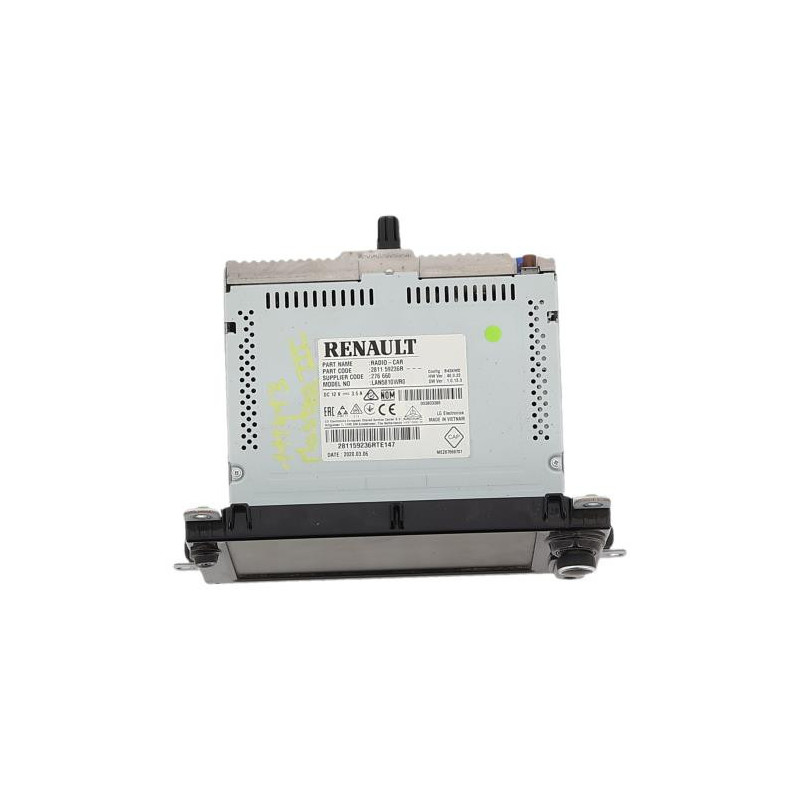 Autoradio d'origine RENAULT MASTER 3 PHASE 3 d’occasion